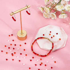 1500шт 5 цвета имитация нефрита стеклянные бусины пряди&nbsp;EGLA-DC0001-01