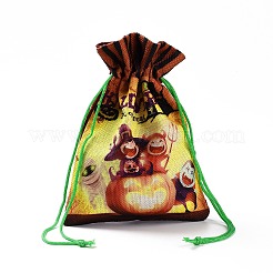 Bolsas de almacenamiento de tela de algodón de halloween&nbsp;ABAG-A005-01A