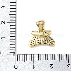 Pendentifs en laiton zircon cubique transparent&nbsp;KK-L268-012G