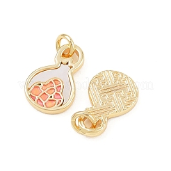 Латунь эмаль подвески&nbsp;KK-H078-15G