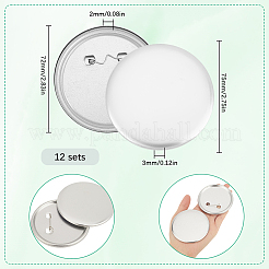 12 комплект железной фурнитуры для брошей&nbsp;FIND-SP0003-14