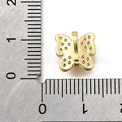 Breloques en laiton avec zircone cubique de micro pave&nbsp;KK-R222-01G-01