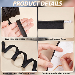 Атласная отделка губ шнуром&nbsp;OCOR-WH0045-42B