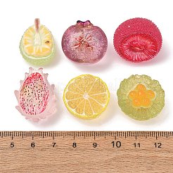 Cabochons en résine transparente imitant les aliments&nbsp;RE-CBA19F6-04