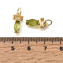 Ottone micro spianare pendenti zirconi&nbsp;KK-C255-15B-03