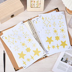 Наклейки на стену из пластика пвх в виде звезды&nbsp;DIY-WH20009-43