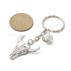 Tête de taureau en alliage de style tibétain&nbsp;KEYC-JKC00562-03