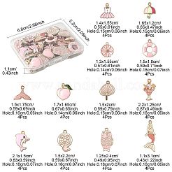 48шт 12 стиля подвески из сплава с эмалью&nbsp;ENAM-FS0003-50