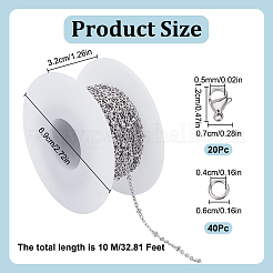 Наборы для изготовления цепочек из нержавеющей стали 304&nbsp;DIY-GO0002-45