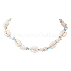 Ожерелья из натуральных морских ракушек каури&nbsp;NJEW-JN05848