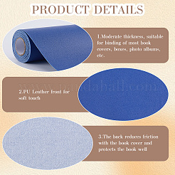 Copertine di libri in similpelle&nbsp;DIY-WH0491-92A-06