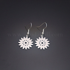 Pendientes colgantes de acero inoxidable 304 para mujer&nbsp;WGD83C1-01
