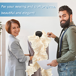 Плиссированная лента из полиэстера&nbsp;OCOR-WH0088-13A