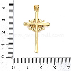 Pendentifs en laiton zircon cubique transparent&nbsp;KK-A293-04G