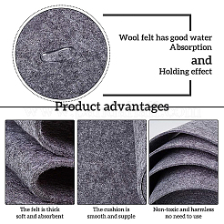 Feltro del ricamo del tessuto non tessuto per i mestieri diy&nbsp;DIY-WH0156-92A