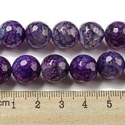 Le vene sfaccettate del drago naturale agatano i branelli dei branelli&nbsp;X-G-F447-12mm-P09