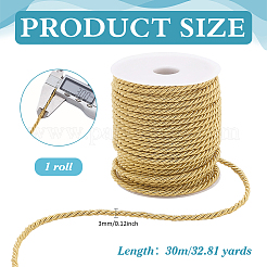 1 рулон 30 м 3-слойный полиэфирный витой шнур&nbsp;OCOR-PH0007-19B