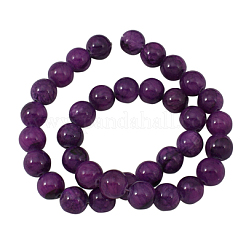 Natürliche gelbe Jade Perlen Stränge&nbsp;JBR8mm-11