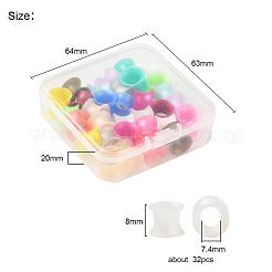 32шт 16 цвета силиконовые тонкие ушные манометры плоть туннели заглушки&nbsp;FIND-YW0001-16B