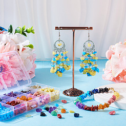 150 г 10-х видов бусин из смешанных драгоценных камней&nbsp;G-TA0001-71