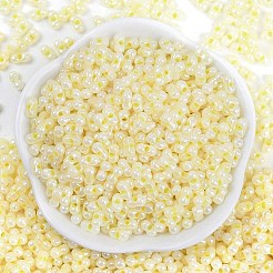 Couleurs opaques perles de rocailles en verre lustré&nbsp;SEED-K010-04H