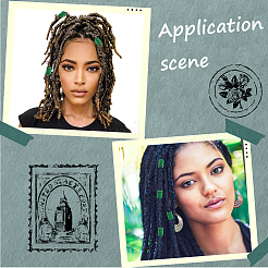 4шт натуральный мьянманский нефрит/бирманский нефрит европейские бусины&nbsp;G-PA0001-31