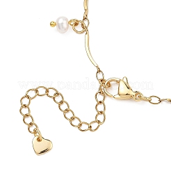 Charm-Armbänder aus natürlichen Zuchtperlen&nbsp;BJEW-JB13586