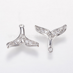 Латунные микро проложить кубического циркония подвески&nbsp;X-KK-I613-03P