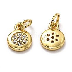 Латунные микро проложить кубического циркония подвески&nbsp;ZIRC-H119-09G