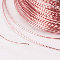 Fil de cuivre rond pour la fabrication de bijoux&nbsp;KK-O102-08RG