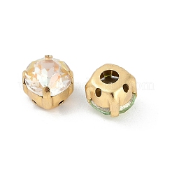 Латунные стеклянные стразы пришивные стразы&nbsp;RGLA-U001-03G-02