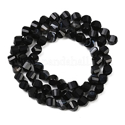 Натуральные полосатые агатовые бусы&nbsp;G-P611-C10-01