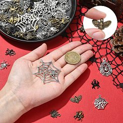 40 шт. 4-х цветные подвески из сплава на тему Хэллоуина&nbsp;FIND-YW0006-35