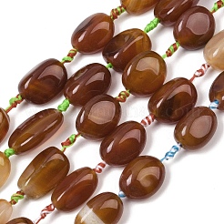 Натуральный красный агат бисер нитей&nbsp;G-C258-07