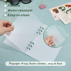 Feuilles intercalaires pour cahier à reliure à disque en PP&nbsp;AJEW-WH0314-727B-02