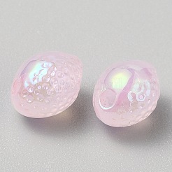 Plattierte Zitronenperle aus Acryl&nbsp;LS-OACR-CJC0009-04C