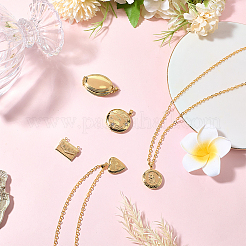 5шт 5 стиля латунные подвески-медальоны&nbsp;KK-SC0007-17