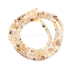 Нити из нагретых натуральных цитриновых бусин&nbsp;G-H347-A01-01