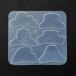 Заколки-когти для волос кабошон силиконовые Молды&nbsp;DIY-L065-05