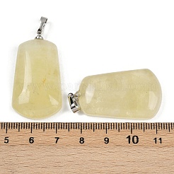 Естественно лимона кварцевые кулоны&nbsp;G-I387-01A-P