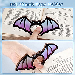 Деревянная закладка для большого пальца&nbsp;AJEW-WH0270-398