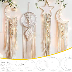 10 стиль железное кольцо для самодельной плетеной сети/паутины с перьями&nbsp;IFIN-SP0001-51