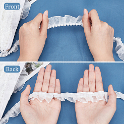 Bordure en dentelle de polyester&nbsp;OCOR-WH0075-17A