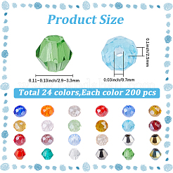 4800 perle di vetro elettrolitico trasparente in 24 colori&nbsp;EGLA-PA0001-29A