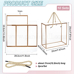 Caja de regalo de plástico PET transparente&nbsp;AJEW-WH0166-06A-02