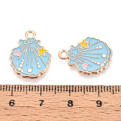 Подвески из сплава морских животных с эмалью&nbsp;ENAM-T022-34H