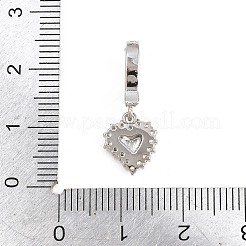 Pendentifs en laiton zircon cubique transparent&nbsp;KK-H268-07P-03