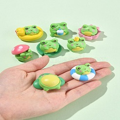 1 комплект украшений в виде смоляной лягушки&nbsp;AJEW-FS0001-24