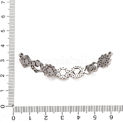 Chakra-Anhänger aus Edelstahl 304&nbsp;STAS-F367-15B-P
