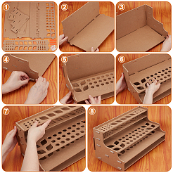 Многоуровневые подставки для хранения инструментов из мдф&nbsp;ODIS-WH0078-77